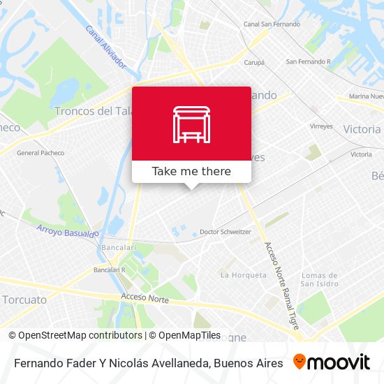 Mapa de Fernando Fader Y Nicolás Avellaneda