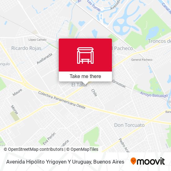 Avenida Hipólito Yrigoyen Y Uruguay map
