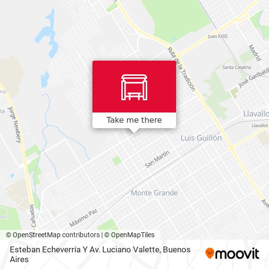Mapa de Esteban Echeverría Y Av. Luciano Valette