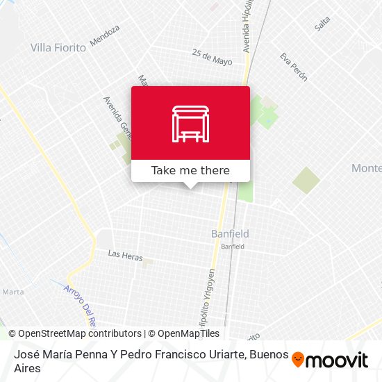 Mapa de José María Penna Y Pedro Francisco Uriarte