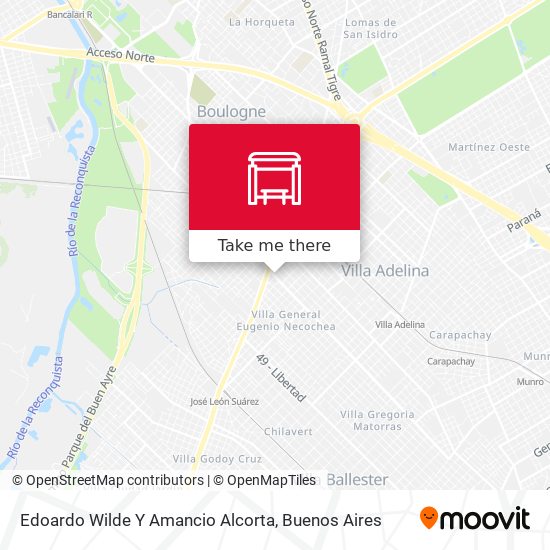 Edoardo Wilde Y Amancio Alcorta map