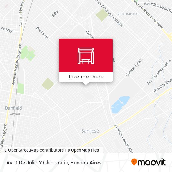 Av. 9 De Julio Y Chorroarin map