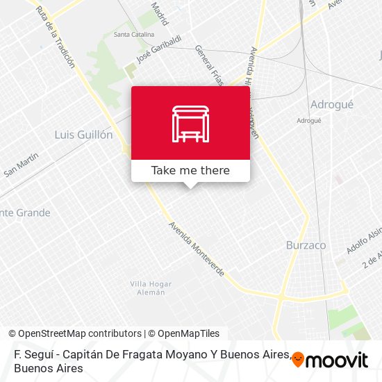 F. Seguí - Capitán De Fragata Moyano Y Buenos Aires map