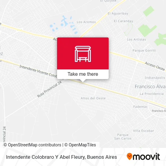 Intendente Colobraro Y Abel Fleury map