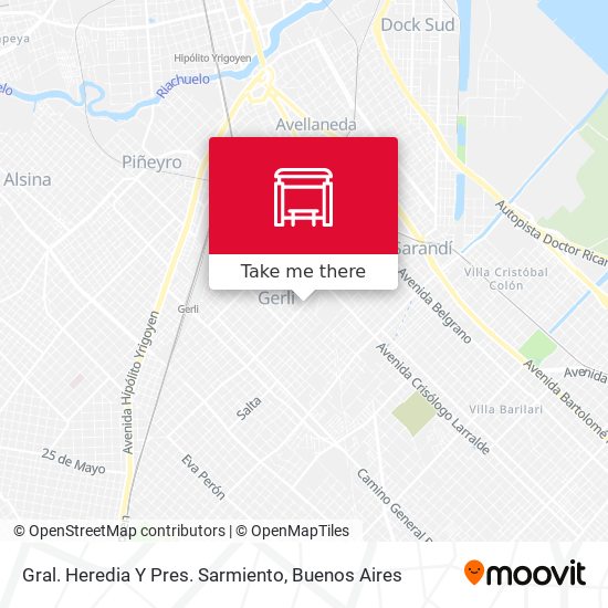 Gral. Heredia Y Pres. Sarmiento map