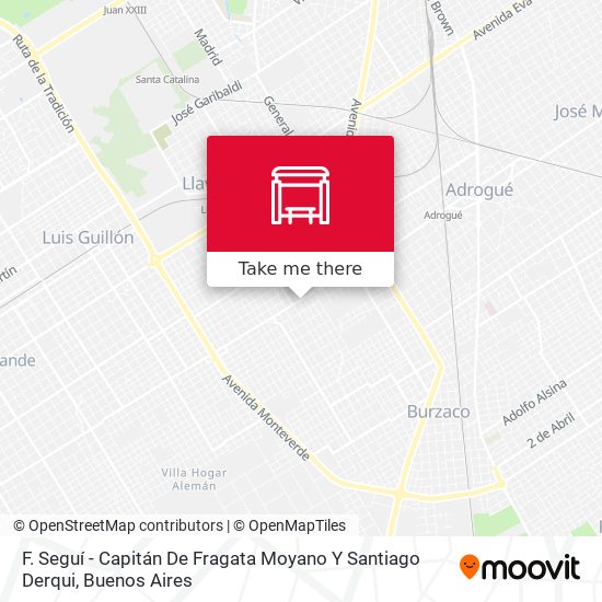 F. Seguí - Capitán De Fragata Moyano Y Santiago Derqui map