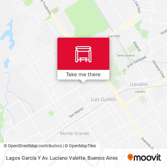 Lagos García Y Av. Luciano Valette map