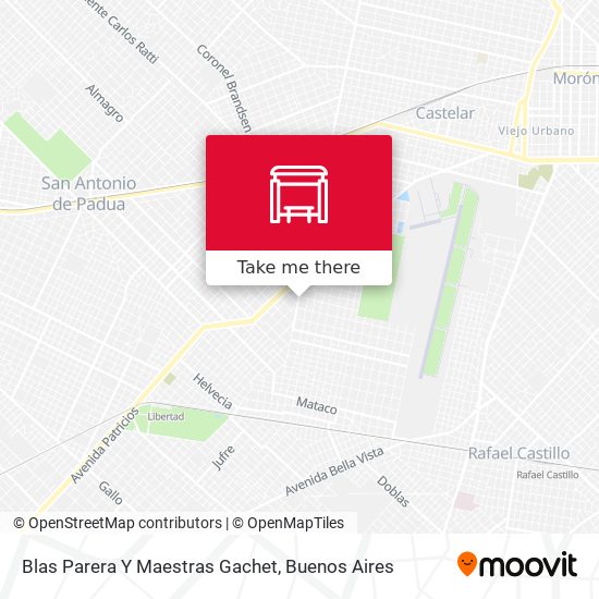 Blas Parera Y Maestras Gachet map