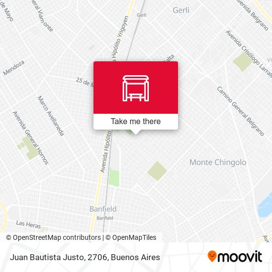 Mapa de Juan Bautista Justo, 2706