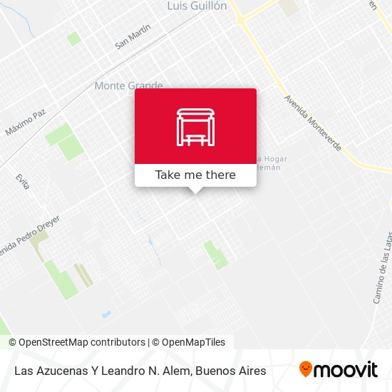 Las Azucenas Y Leandro N. Alem map