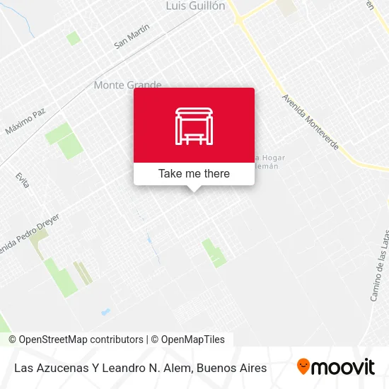 Las Azucenas Y Leandro N. Alem map
