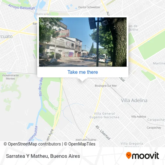 Sarratea Y Matheu map