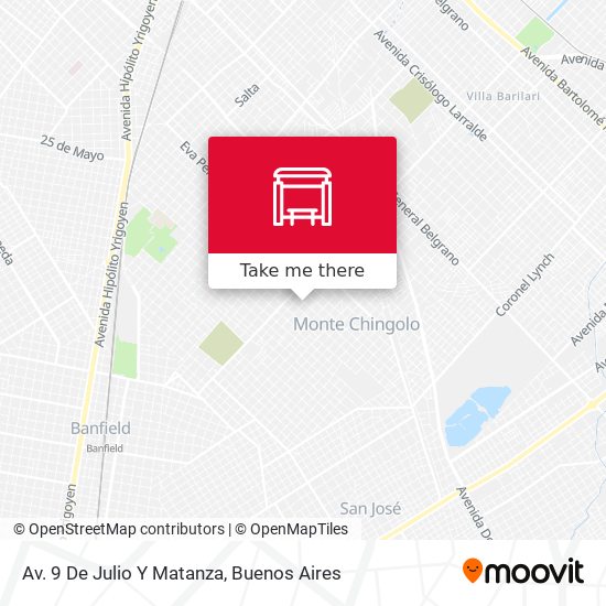 Av. 9 De Julio Y Matanza map