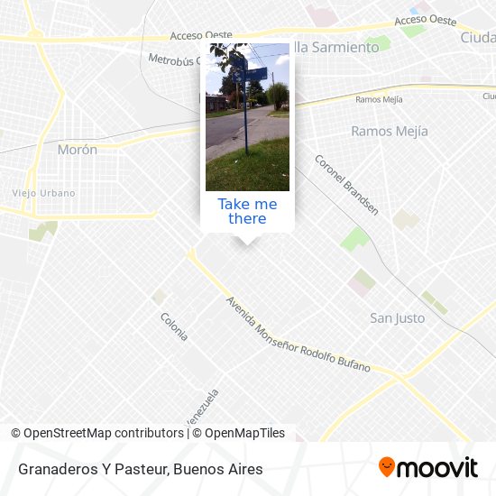 Granaderos Y Pasteur map