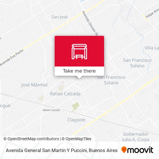 Avenida General San Martín Y Puccini map