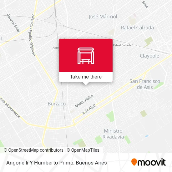 Angonelli Y Humberto Primo map