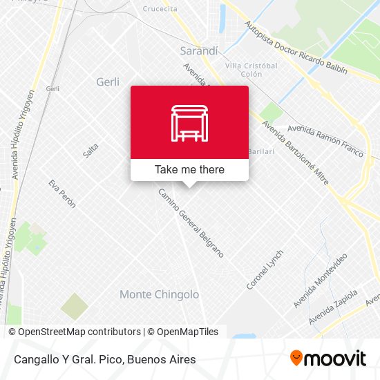 Cangallo Y Gral. Pico map