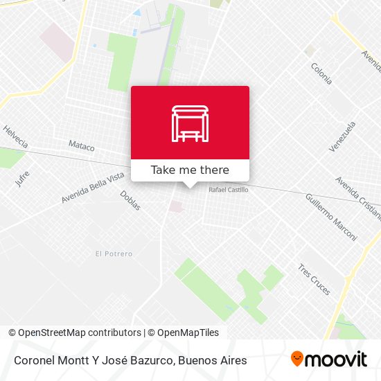 Coronel Montt Y José Bazurco map