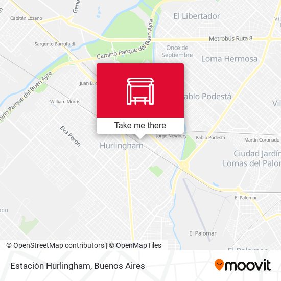 Mapa de Estación Hurlingham