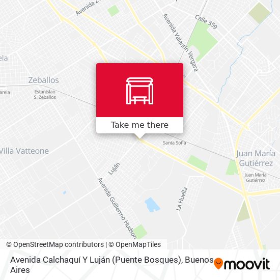 Avenida Calchaquí Y Luján (Puente Bosques) map