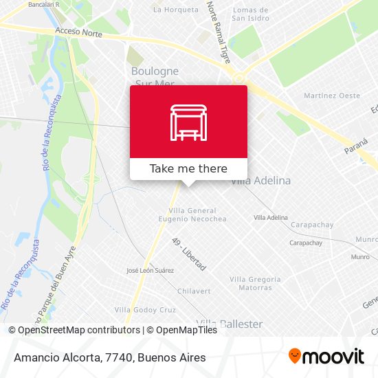 Mapa de Amancio Alcorta, 7740
