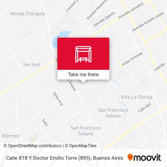 Calle 818 Y Doctor Emilio Torre (895) map