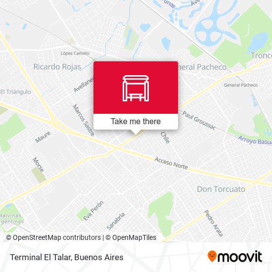 Terminal El Talar map