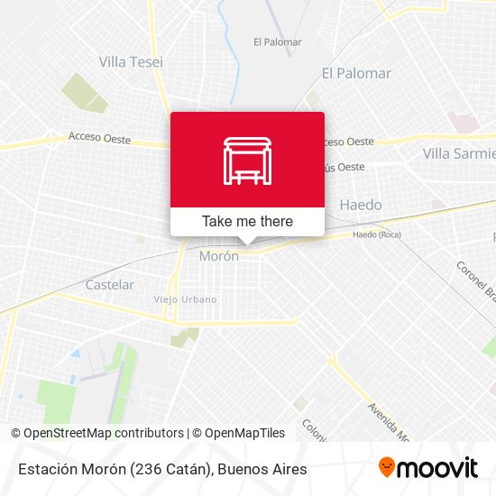 Estación Morón (236 Catán) map