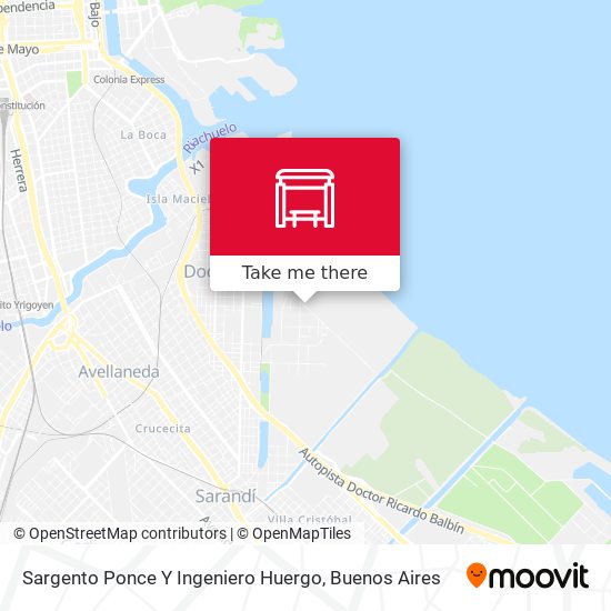 Sargento Ponce Y Ingeniero Huergo map