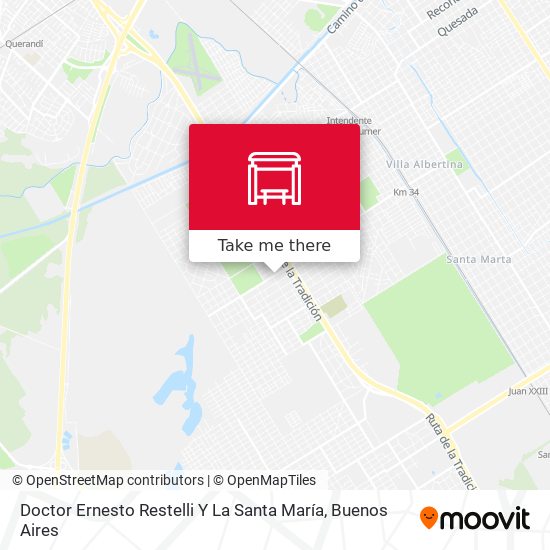 Mapa de Doctor Ernesto Restelli Y La Santa María
