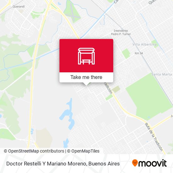 Mapa de Doctor Restelli Y Mariano Moreno