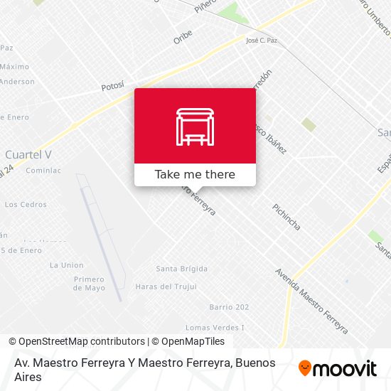 Av. Maestro Ferreyra Y Maestro Ferreyra map