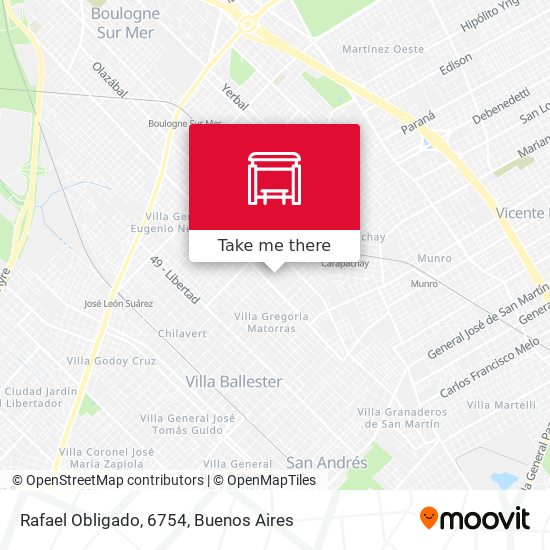 Rafael Obligado, 6754 map