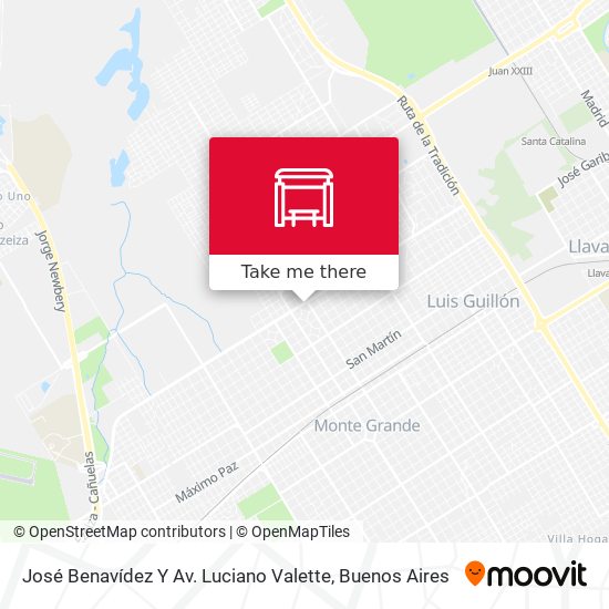 José Benavídez Y Av. Luciano Valette map