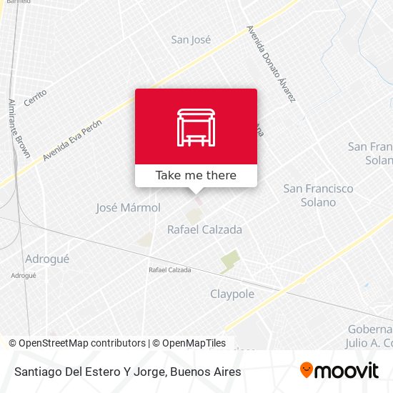 Santiago Del Estero Y Jorge map