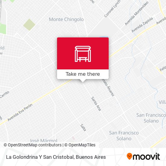 La Golondrina Y San Cristobal map