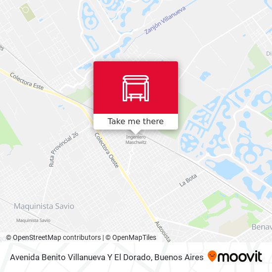 Avenida Benito Villanueva Y El Dorado map
