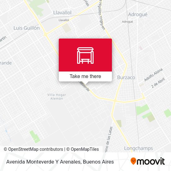 Avenida Monteverde Y Arenales map