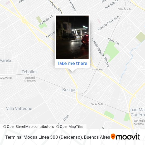 Terminal Moqsa Línea 300 (Descenso) map