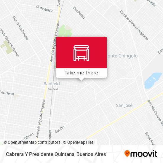 Cabrera Y Presidente Quintana map