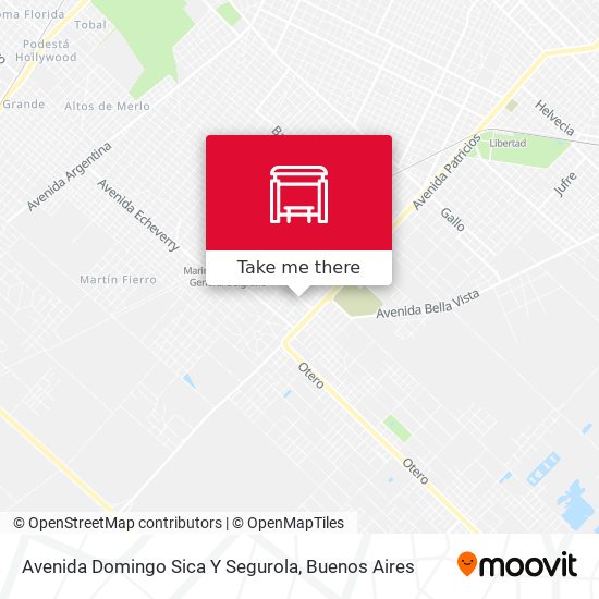 Mapa de Avenida Domingo Sica Y Segurola