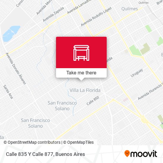 Calle 835 Y Calle 877 map
