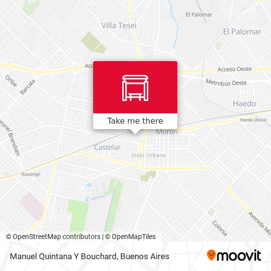 Manuel Quintana Y Bouchard map