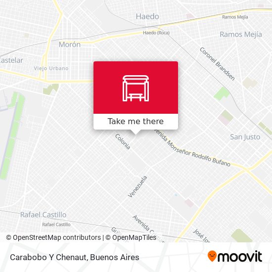 Carabobo Y Chenaut map