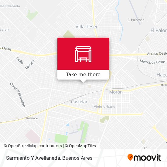 Sarmiento Y Avellaneda map