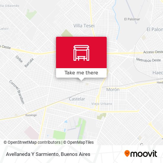 Avellaneda Y Sarmiento map