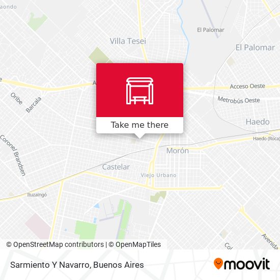 Sarmiento Y Navarro map