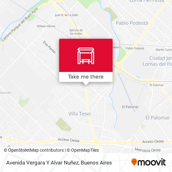 Mapa de Avenida Vergara Y Alvar Nuñez