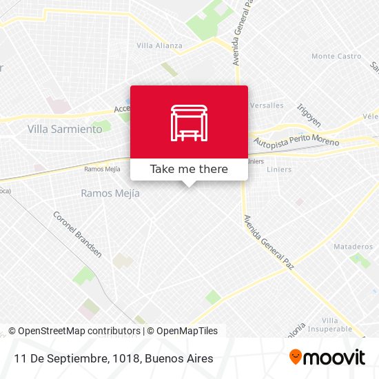 11 De Septiembre, 1018 map