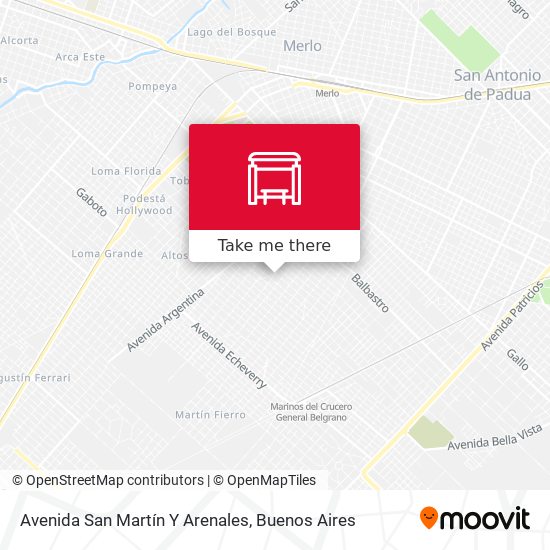 Avenida San Martín Y Arenales map